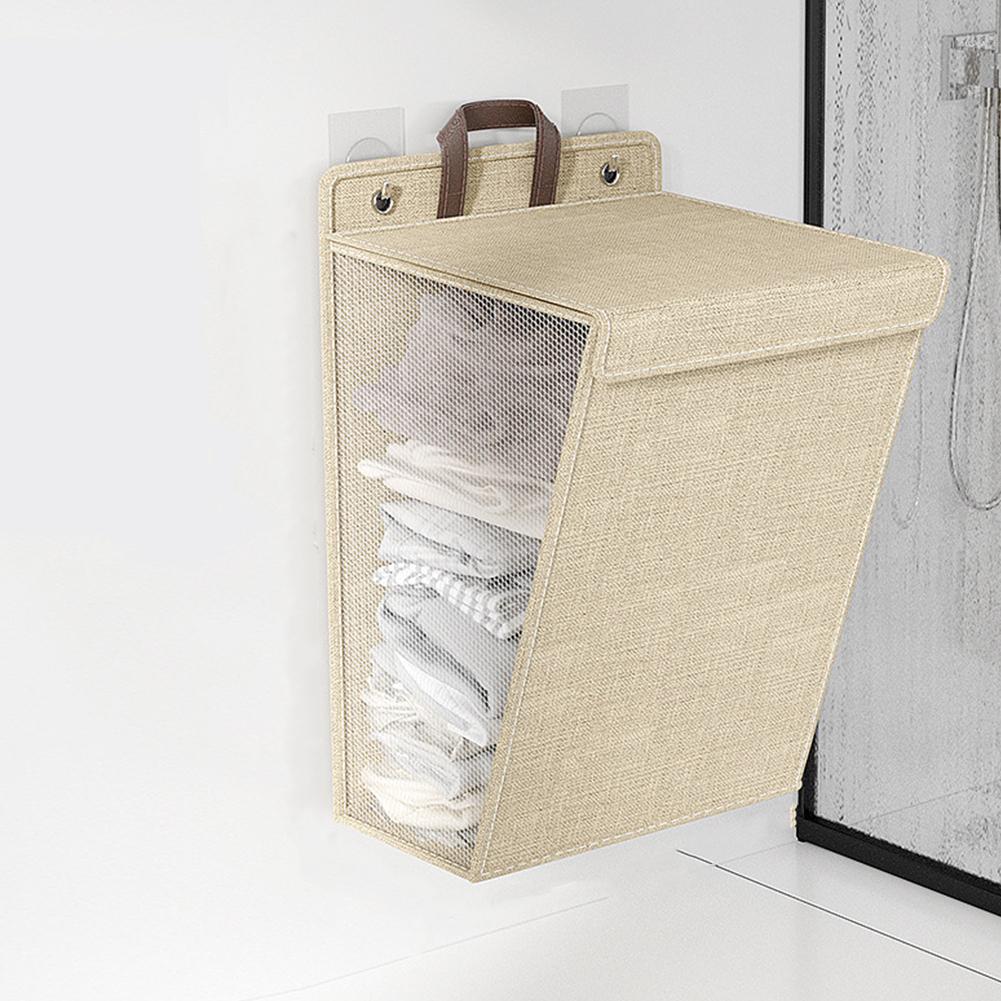 Hängender Wäschekorb Große Kapazität Wandhängender Kleiderorganizer Faltbarer Schrankorganizer Aufbewahrung für Badezimmer Schlafzimmer