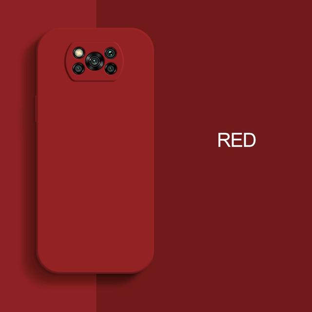 

Роскошный оригинальный жидкий силиконовый чехол для телефона Xiaomi Poco X3 X 3 Pro NFC X3Pro Pocox3 Pro Мягкие чехлы для Poco x3 Pro Задняя крышка For Poco x3 Pro красный