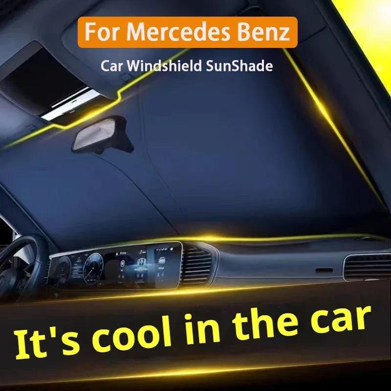 Car Windshield Sunshade Cover for Mercedes Benz C S Class W206 W223 S350 C260 C300 S400 S450 S500 Front Window Sun Shade