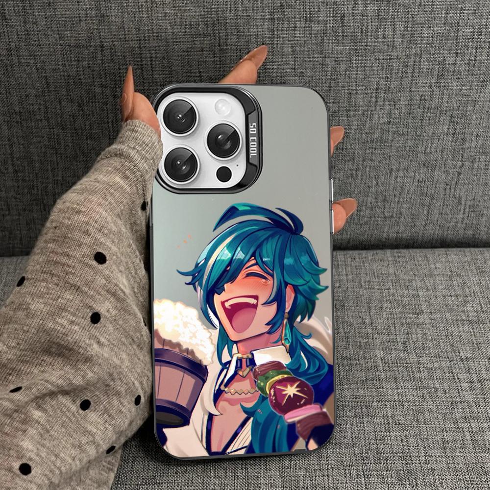 

Kaeya Genshin Impact Phone Case For iPhone 16 15 14 13 12 11 Pro Max X XR XSMAX 8 7 Plus Matte Shockproof Back Cover iPhone 12 mini