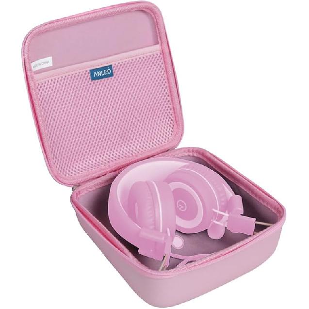 Anleo Hard Travel Case for iClever BTH12/noot Products K11 Kids Headphones(Only Case) (Blue) розовый