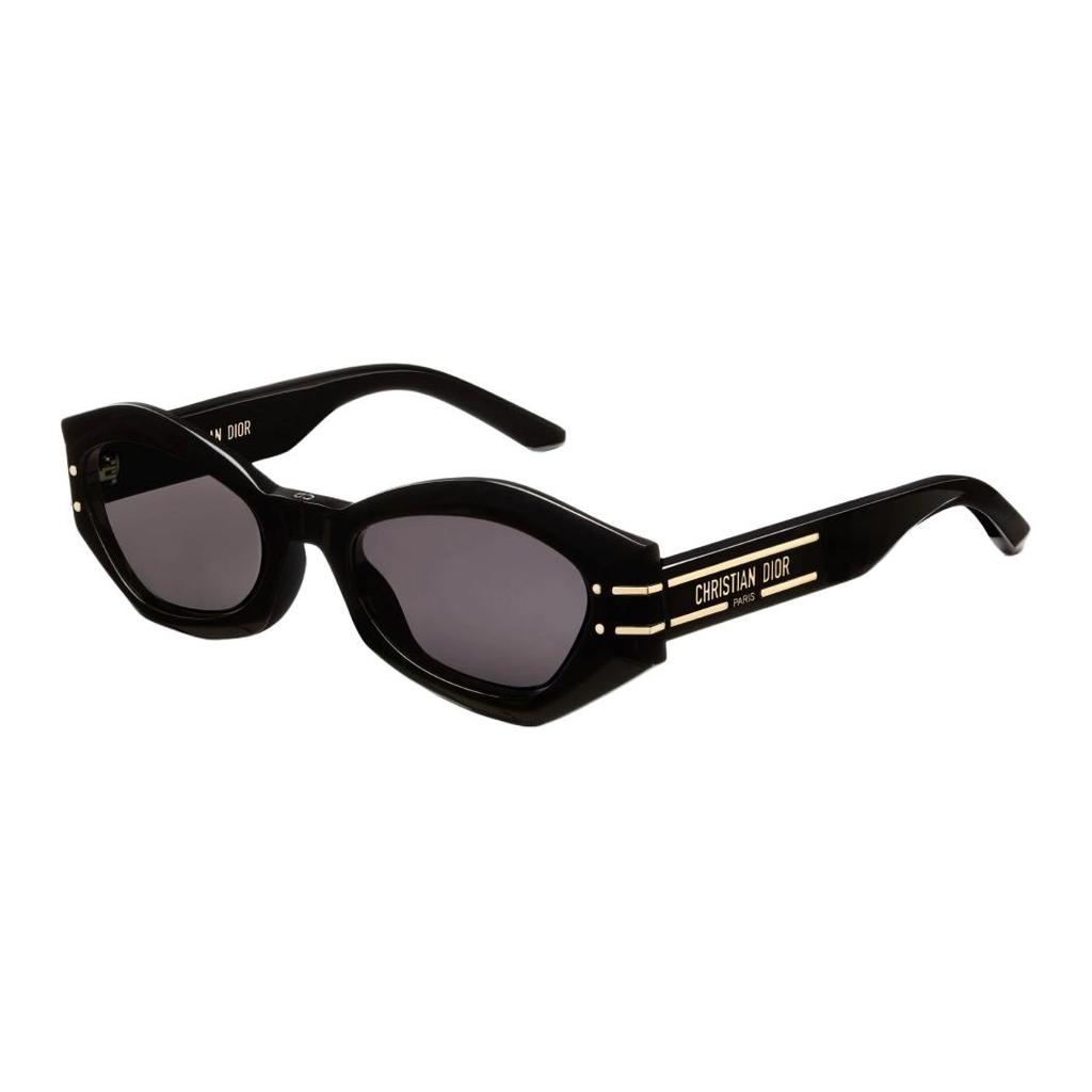 Dior Signature B1U Oval Sunglasses Unisex Sunglasses Black DSGTB1UXR-10A0