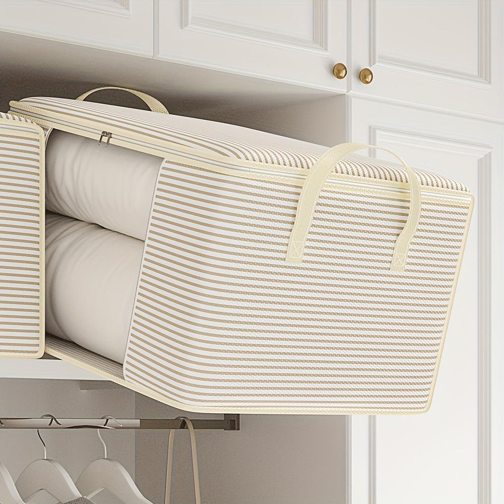 Large Capacity Storage Bag Dustproof Thickened Zipper Organizer Clothes Quilt Moving Sorting Bag Foldable Clothes Storage Bag