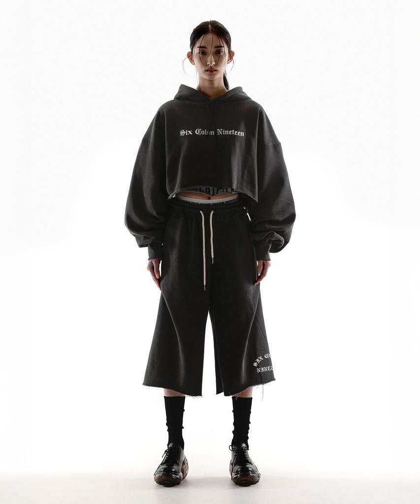 Paensyo Arch Scn Geometry 3/4 Sweat Pants - Pigment Black