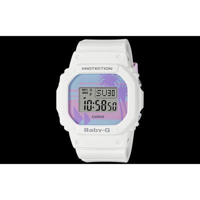 Baby-G Trendy Fashion Vibrant Color Ice Cream Square LCD Display Sports Waterproof Quartz Movement Resin Strap Women Watches BGD-560BC-7