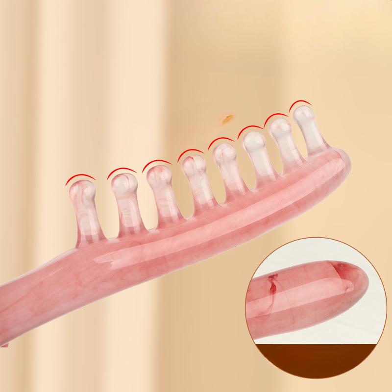 Resin Antler Scalp Massage Comb Massage Scalp Meridians Five-claw Meridian Massage Comb Neck Meridian Brush Comb