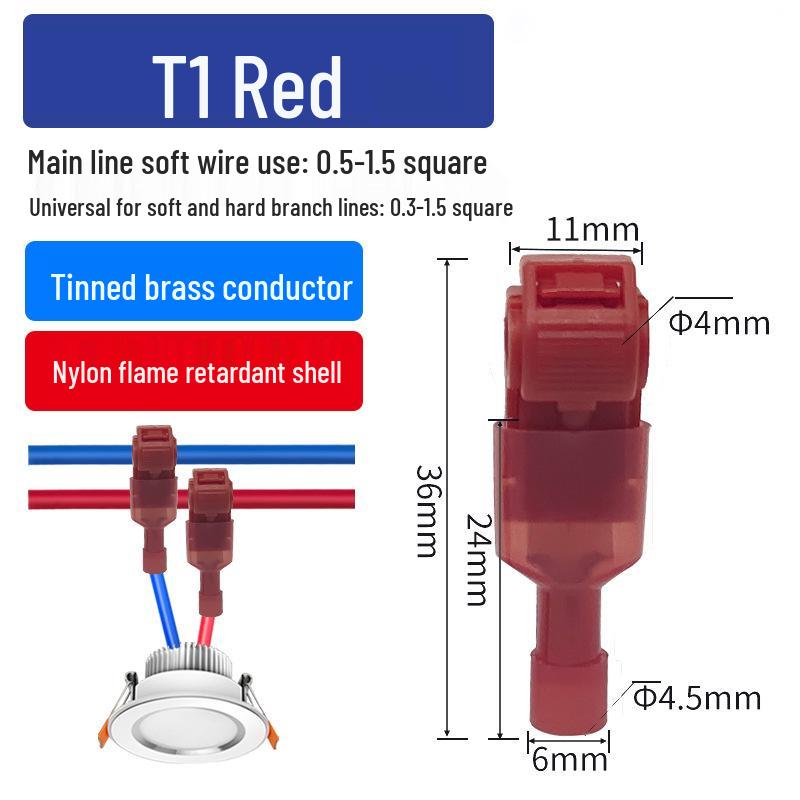 T-Type Quick Wiring Terminal and Clip Connector Set