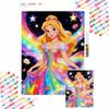Diamond Painting Kit Full Diamond Round Rainbow Princess Decor Home Decor Craft Gift