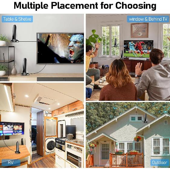 2025 Digital Antenna for Smart TV,1650+ Miles