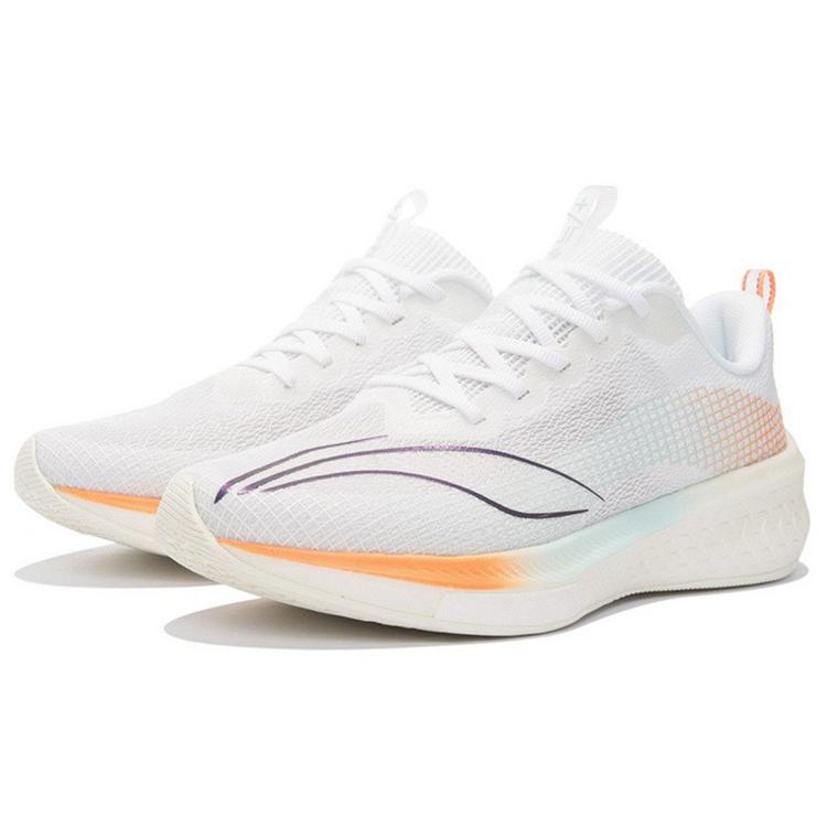 New LiNing Red Hare 5 Pro Anti Slip Wear Resistant Low Top Running Shoes Women's Standard White ARMS004-7