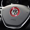 2026 Hot For VW VOLKSWAGEN Car Aluminium Alloy Steering Wheel Logo Circle Trim Sticker For Volkswagen VW Golf Polo Jetta CADDY T
