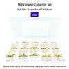 50V Monolithic Capacitor Kit, 10pF-100nF, 15 Values, 450PCS, 5.08mm Spacing for Filtering Experiments