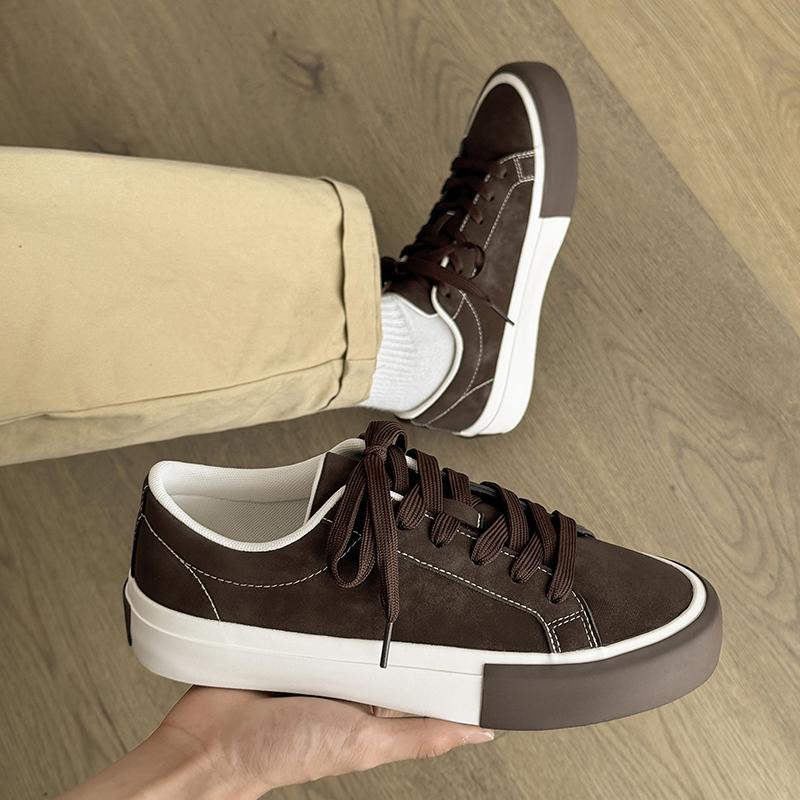 Fashion 2025 New Arrival Men Women Couple Suede Sneakers Casual Shoes 36-44 Retro Breathable Non-Slip for Daily Walking