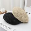 Summer Straw Berets for Women Ins Popular Straw Crochet Fashion Sun Hat Female Cool Cap Outdoor Travel Hat Boina Gift