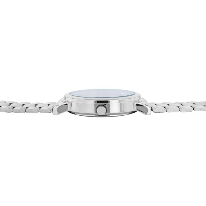 Montre - Q&Q - Q82B-002PY - 34 mm boîtier argent - cadran rose - bracelet acier 16 mm