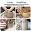 5-Piece Boxwood Scraper Set for Clay and Polymer Sculpture