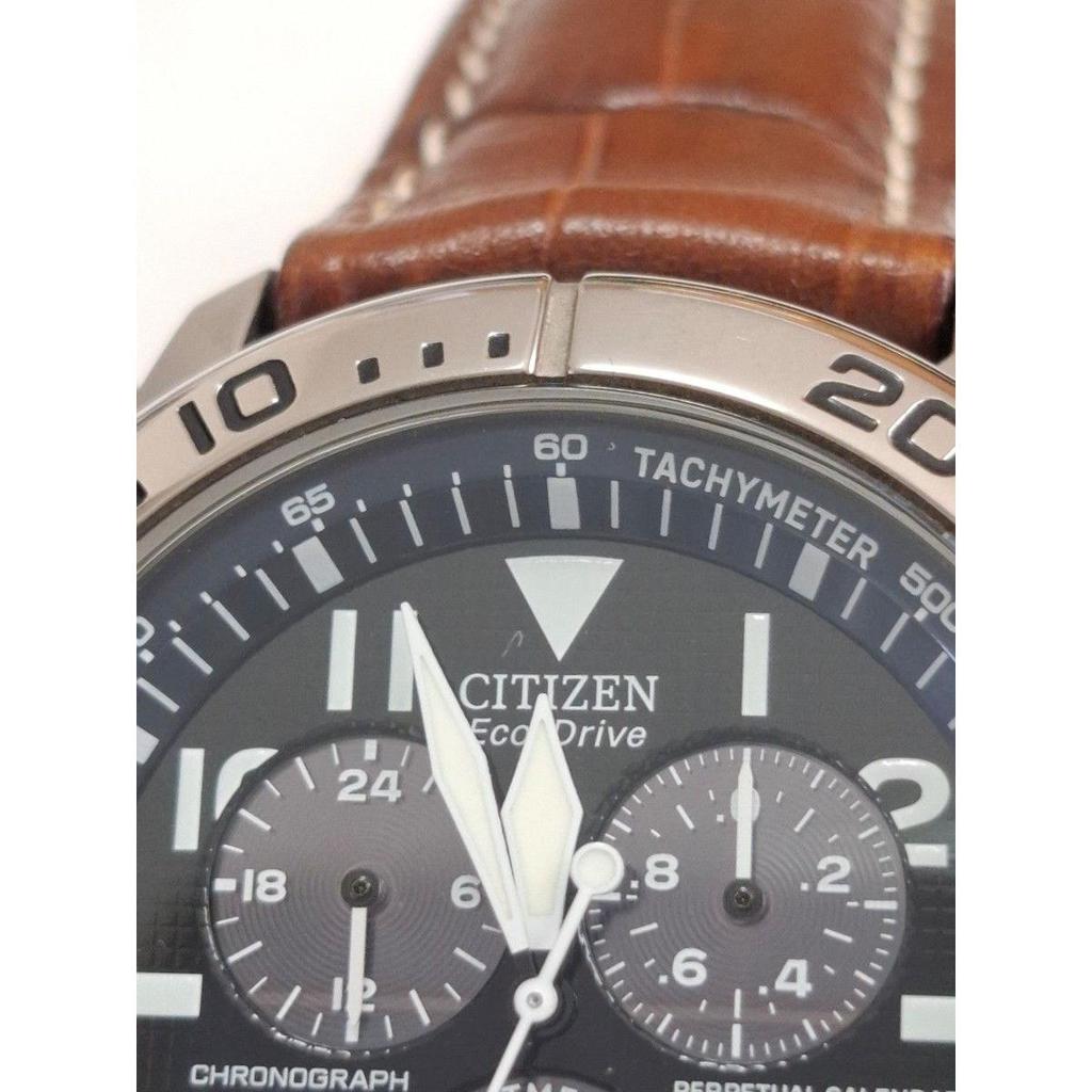 Used [Used Watch] CITIZEN Eco-Drive E820 Solar Watch Chronograph Perpetual Calendar, Working Condition