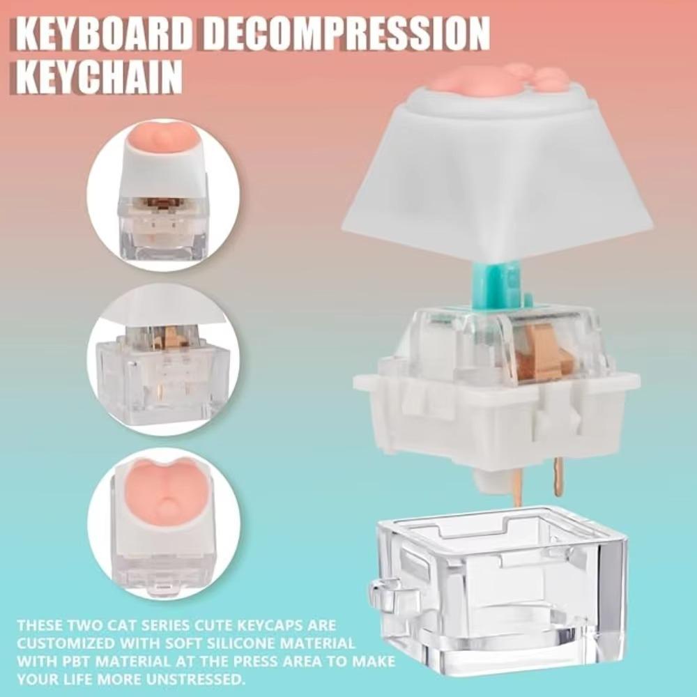 Cat's Claw Keycap Tester Cat Butt Keyboard Tapping Fidget Toys  Unisex