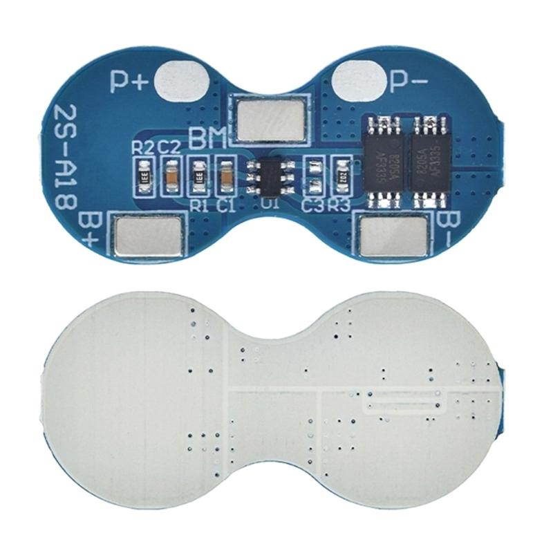 1/2Pcs 2S 7.4V 18650 Battery Protective Board 4A with Over Charging Discharge Current Protective Circuit Board