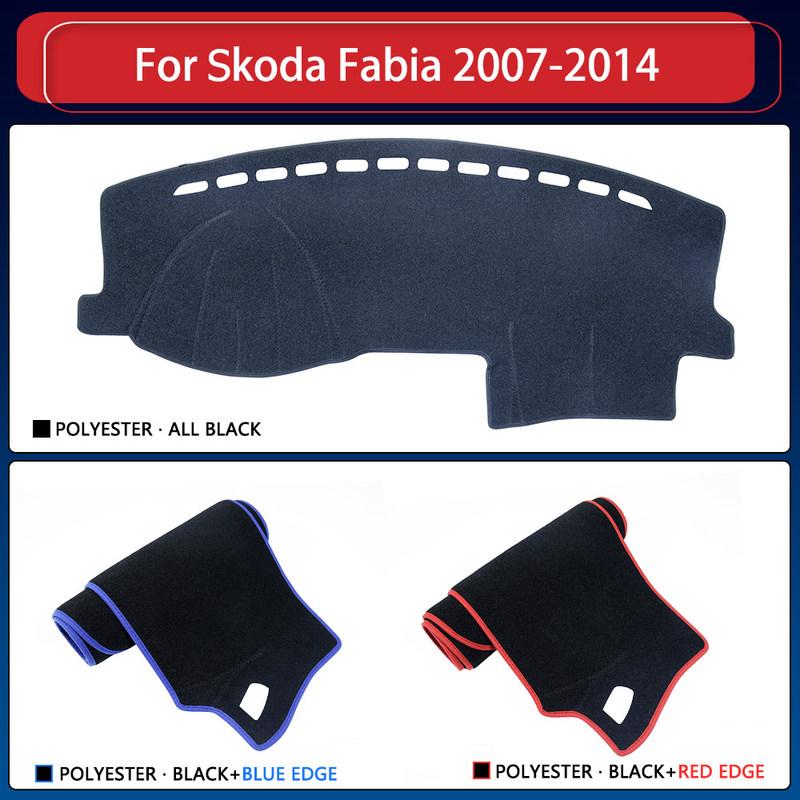 Dashboard Cover Mat Carpet For Skoda Fabia Mk2 5J 2007~2014 2009 2010 2011 2012 Dash Board Protector Sun Shade Car Accessories