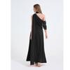 Sexy Off-the-Shoulder Patchwork Halter-Neck High-Waisted Slit Dress Women's Elegant and Flowing Slit Evening Gown Summer Dress