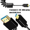 Adjustable 8K UHD2.1 Version Cord Spring Design Cable Wire Aluminum Foil Shielding for for Laptops Monitors