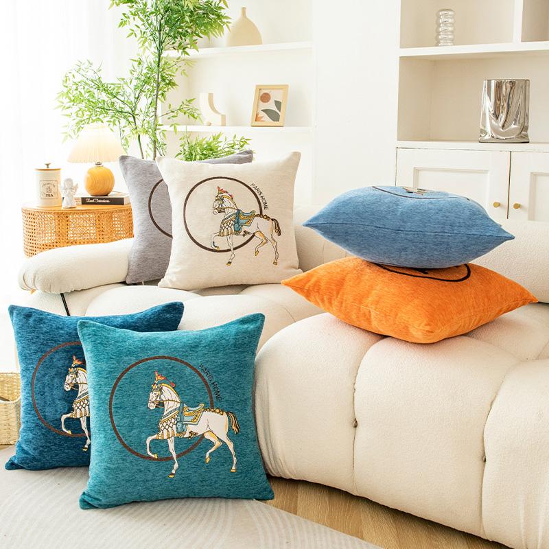 Chenille Pillow Case Square Cushion Cover Casual Sofa Throw Pillow Case Holiday Home Pillow Modern Decorative Decoration