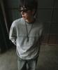 BURNING CAPONE Bc Vintage Raw Cut Sweatshirt (Gray)