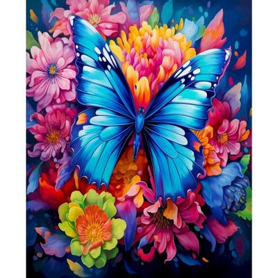 Diamant-Stickerei 5d Schmetterling Blume Mosaik Kunsthandwerk Home Decor Diamant Malerei Blumen Neue Kollektion Strass