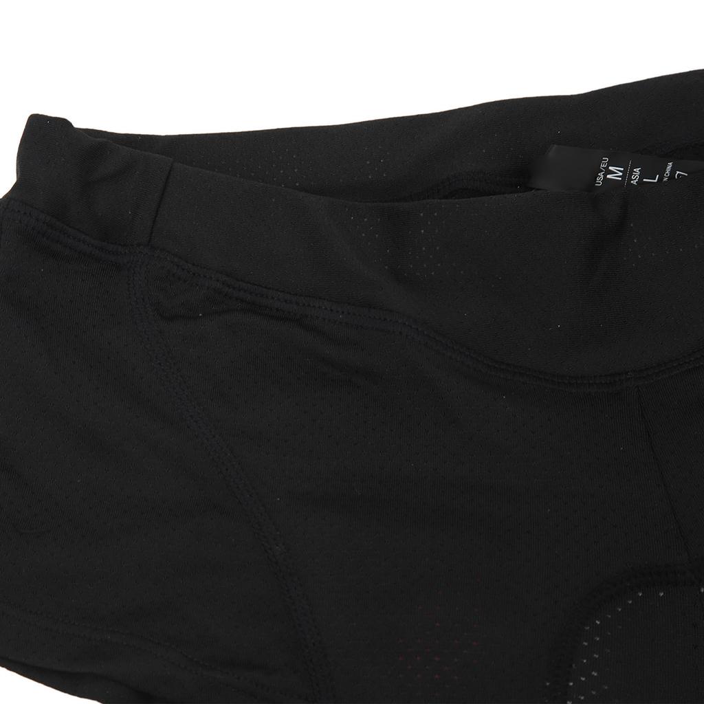 Bielizna pod kolarzówkę damska Oddychająca damska majtki rowerowe Damskie amortyzacja wstrząsów 3D wyściełane szorty rowerowe bielizna Czarny XL