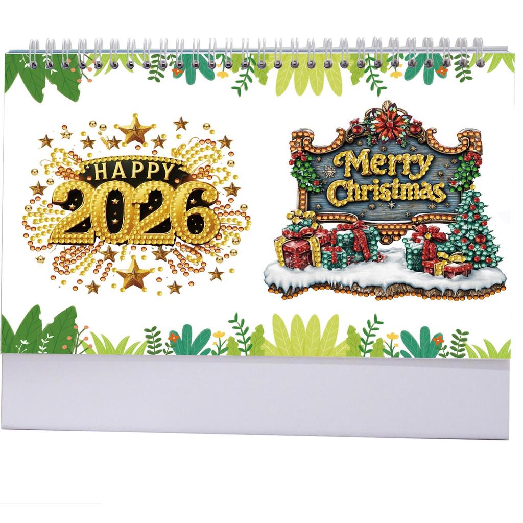 Diamond Painting Monthly Calendar Kit Diamond Painting Paper Calendar Monthly Flip Tabletop Calendar for Adults Beginners