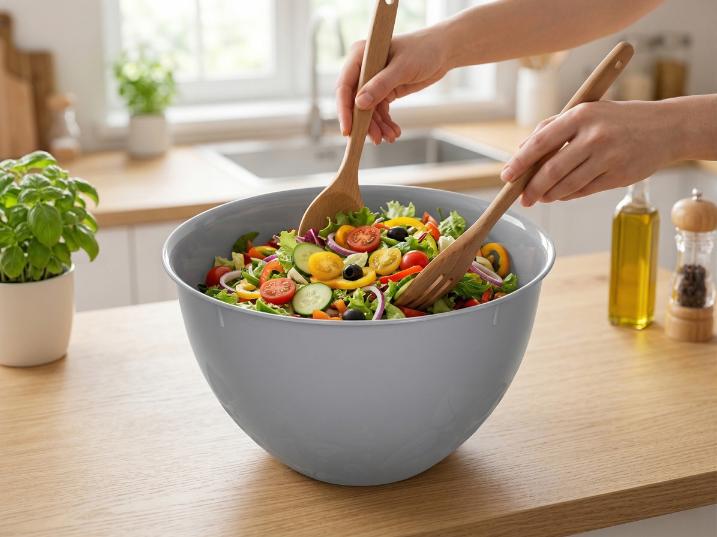 Miska Kuchenna Plastikowa 14,5 Cm 750Ml Szara -Ben