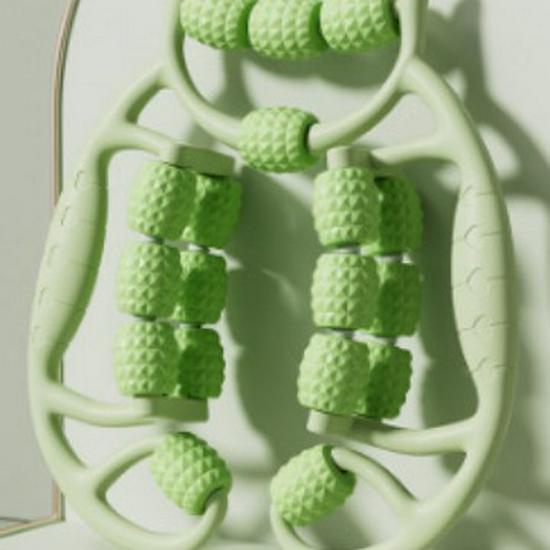 Circular 18-Wheel Foam Roller - Wolf Tooth Leg Massager for Slimming Calves and Thighs