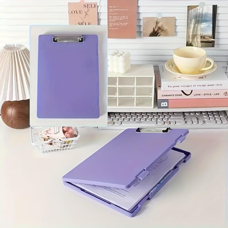 

1Pcs Heavy-Duty Plastic Binder Organizer with Clear Labeled Dividers And Rounded Corners - Pastel A4 Size Durable Plastic Binder фиолетовый