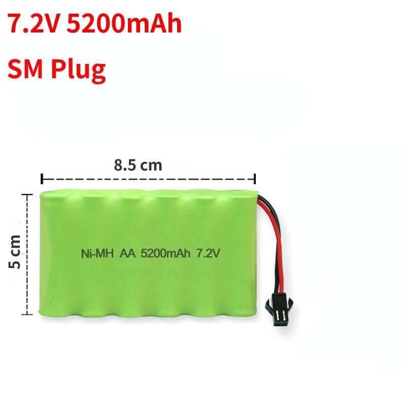 

3,6 В/4,8 В/6 В/7,2 В/8,4 В/9,6 В 1300 мАч SM Plug аккумулятор для автомобилей грузовиков бак сменный аккумулятор 7.2V 5200mAh SM Plug