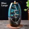 Ceramic Waterfall Backflow Incense Burner Creative Incense Sandalwood Tower Incense Home Decoration Gift Incense