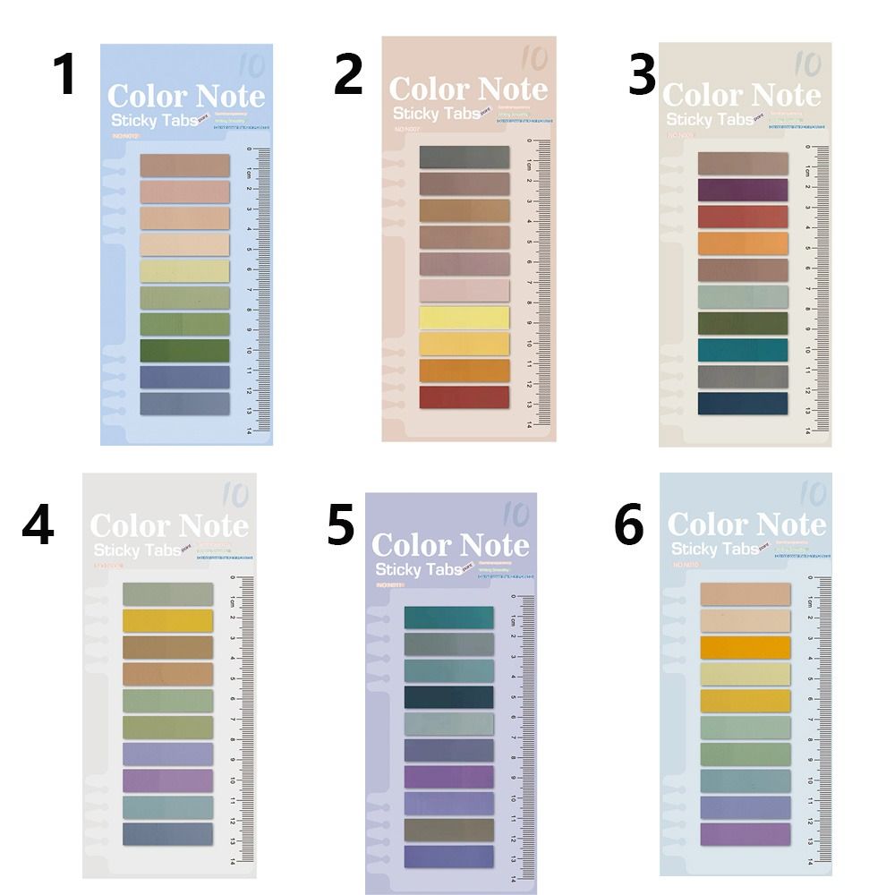 3pack Novelty Sticky Notes Semi-Transparent Paster Sticker Tab Strip  Stationery Office Supplies