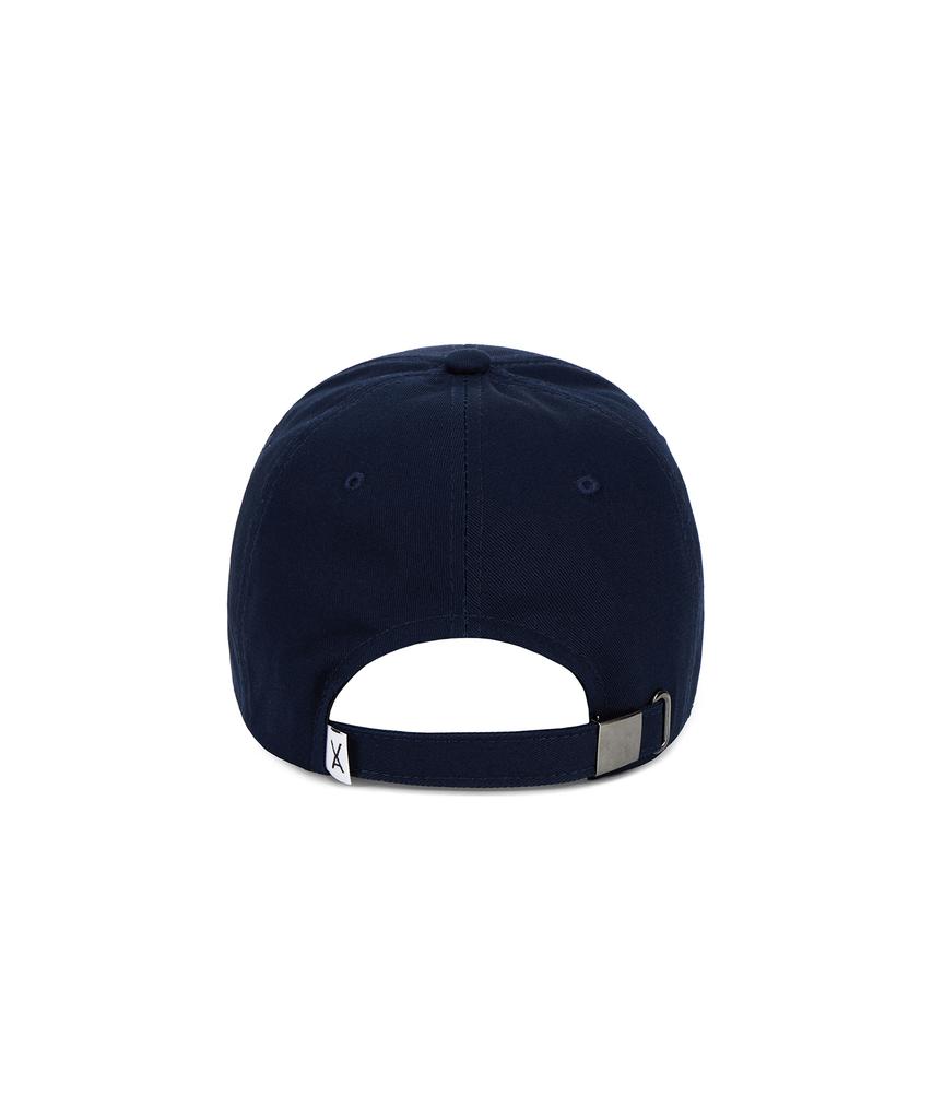 Bajal [Unisex] 3D Monogram Logo Oversized Ball Cap Navy