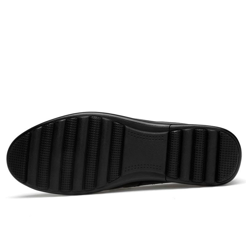 Spring and Autumn Lightweight Loafer Doudou Shoes Casual Fashion Driving Shoes Leather Shoes One Pedal Lazy Men's Shoes