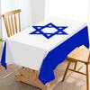 Israel Flag Waterproof Tablecloths Israel Independence Day Jewish Festival Party Decor Home Kitchen Dining Room Table Decoration