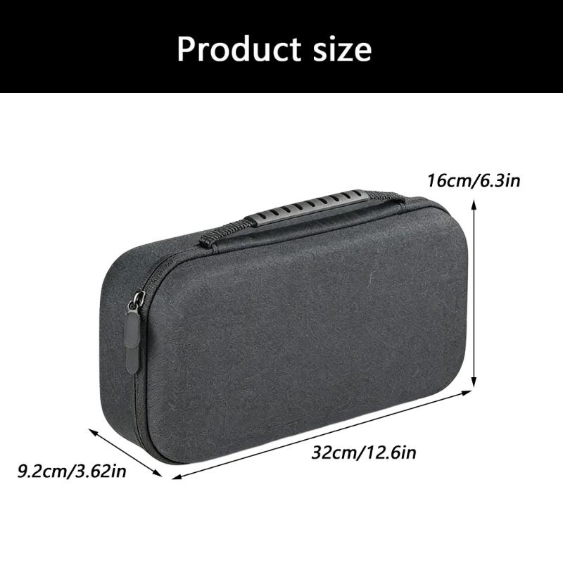 Carrying Case Storage Box with Inner Pocket for ROG X Handheld Game Console Storage Bag Shockproof Travel Pouch