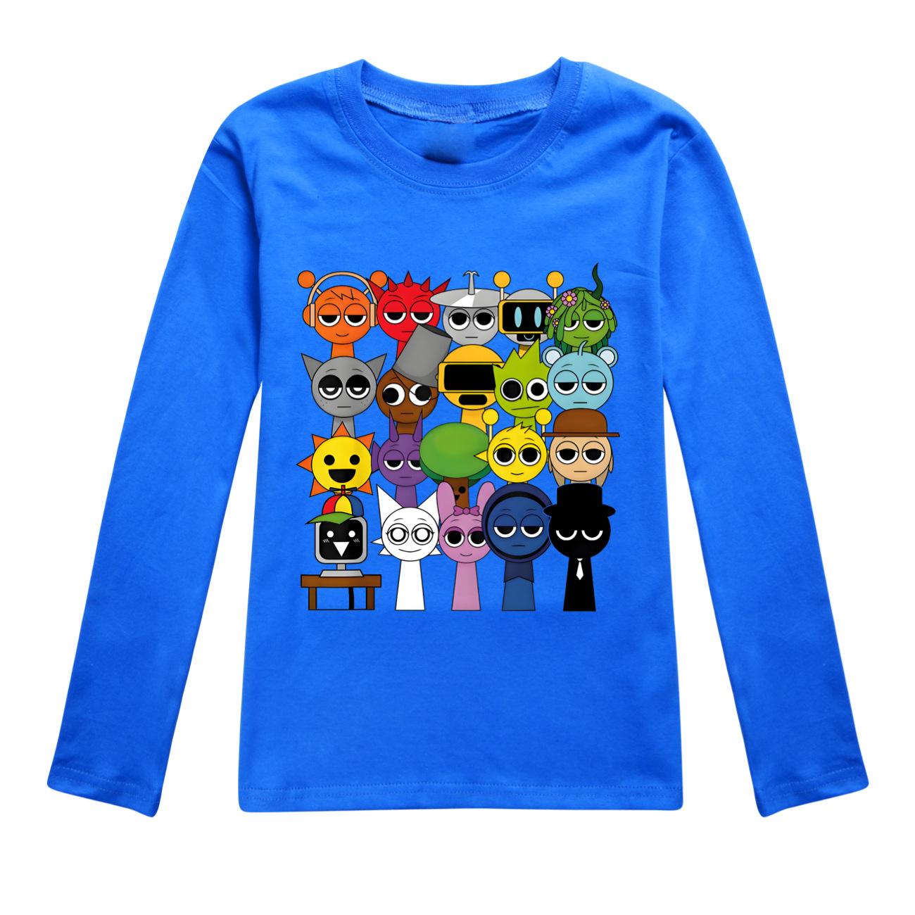 T-shirt Girls Children s Clothes Round Neck Cartoon Casual T-shirt Girls Long Sleeve Top Children s Clothing 100