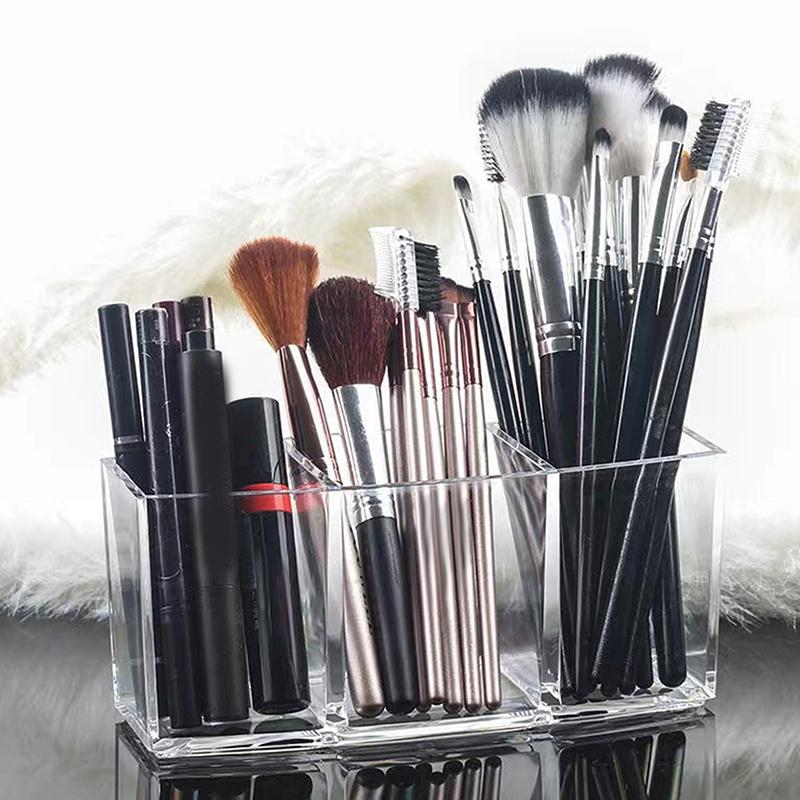Cosmetic Storage Box Makeup Brush Holder Organizer Lipstick Eyebrow Pencil Bathroom Storage Display Stand Acrylic
