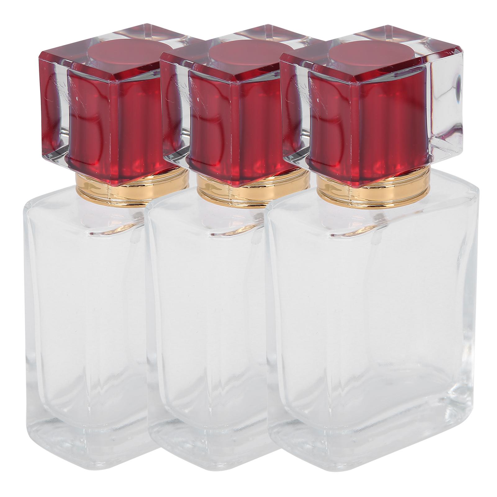 

Флакон для духов из стекла 50 мл, многоразовый распылитель для духов, диспенсер, контейнер для жидкой косметики, красный красный