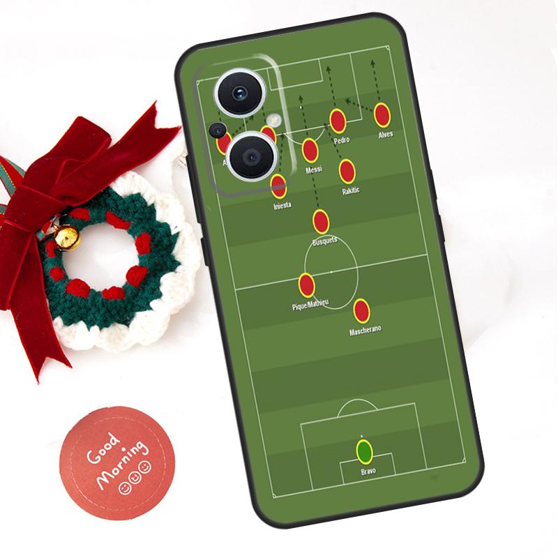 Football Soccer Tactics Time Funda For OPPO Reno 13 F 14 10 11 12 Pro 12F 11F 14F 7 8 Lite OPPO Find X9 X8 X6 X5 Pro Case