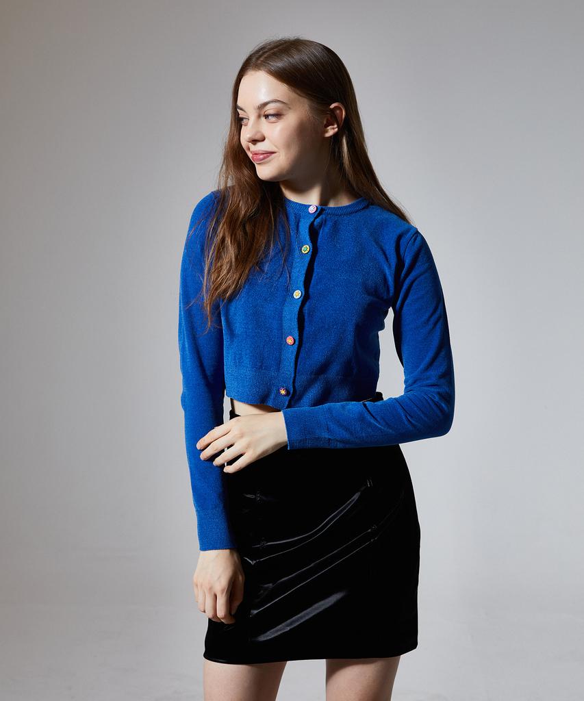 Wordog Fox Leather Mini Skirt