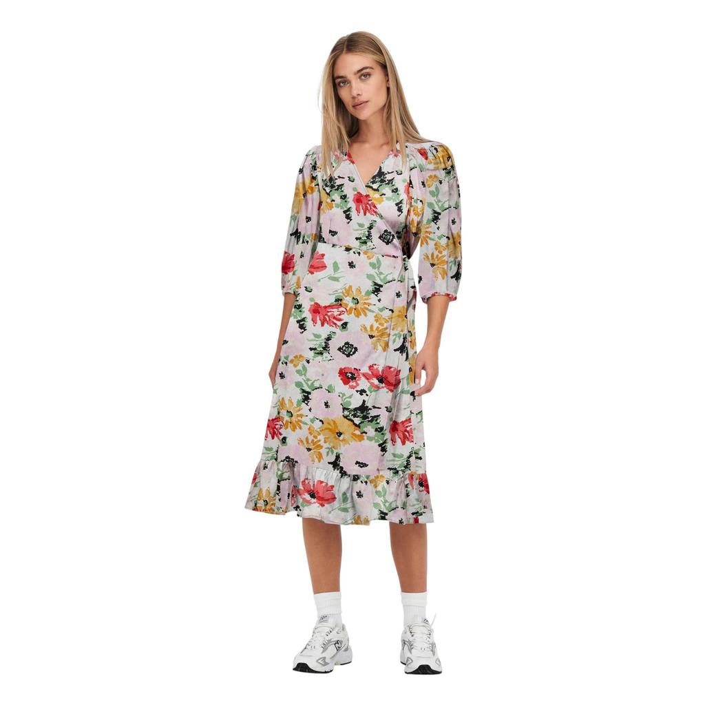 Only Womens/Ladies Puff Sleeve Wrap Dress