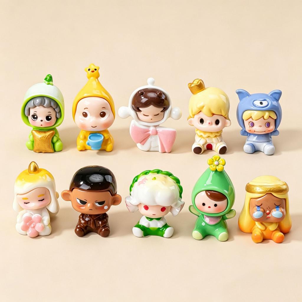 5pcs pet girl party resin DIY trendy play accessories fun desktop car ornaments