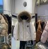 Outdoor Tooling Down Jacket Women's Short Thickened Large Fur Collar Parker Couple Hooded Loose Coat Tide