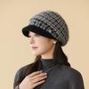 Autumn And Winter Middle-Aged And Elderly Hats, Female Mother Hats, Fleece Thickened, Warm Ears, Cold Protection, Old Lady Knitted Rabbit Fur Hats